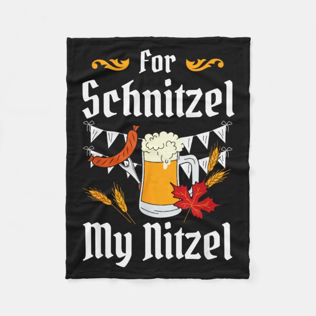 Couverture Polaire For Schnitzel My Nitzel Festival Beer German  (Devant)