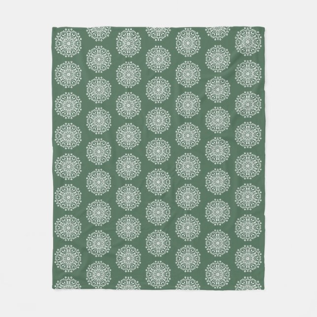 Couverture Polaire |Forest Mandala (Devant)