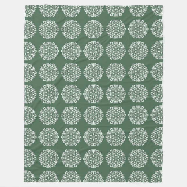 Couverture Polaire Forest Mandala (Devant)