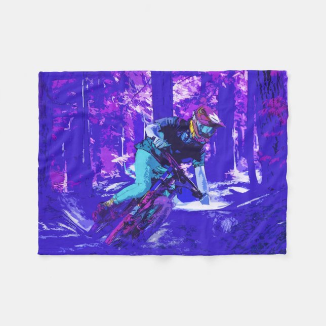 Couverture Polaire Forest Rider - BMX Racer (Devant (Horizontal))