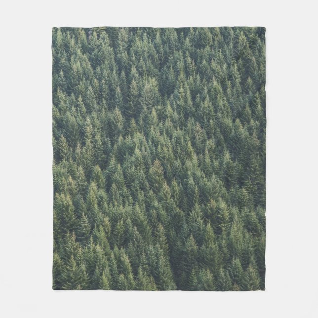 COUVERTURE POLAIRE FORÊT D'ARBRE DE PINS (Devant)