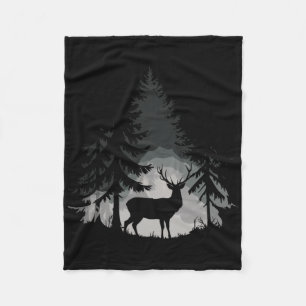 Couverture Polaire Forêt de cerfs sauvages Nature faune Extérieur