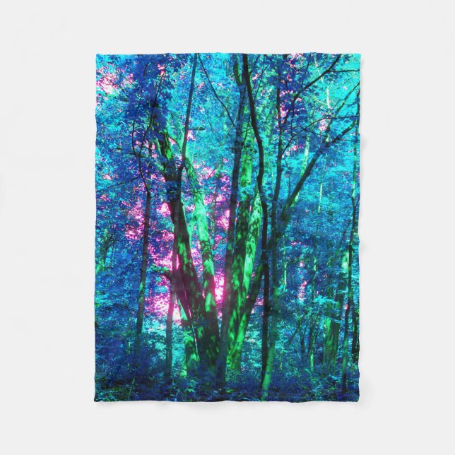 Couverture Polaire Forêt de fées (Devant)