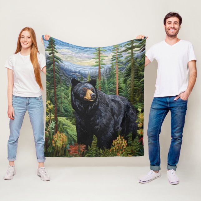 Couverture Polaire Forêt de l'ours noir errant (En situation)