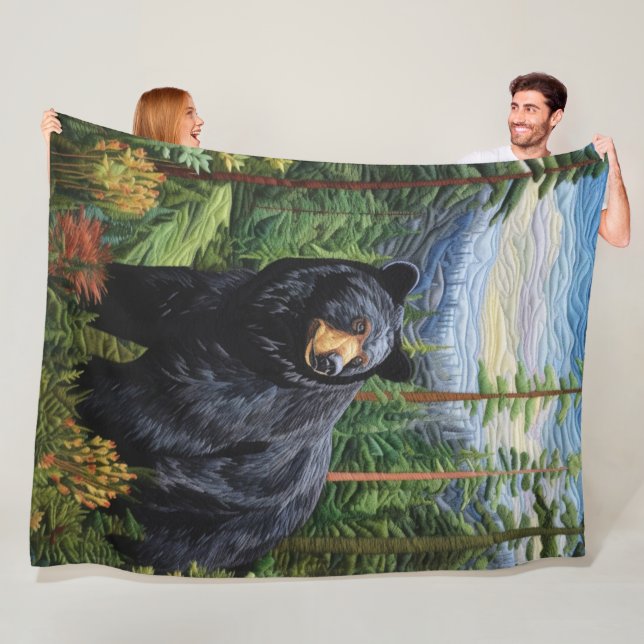 Couverture Polaire Forêt de l'ours noir errant (En situation)