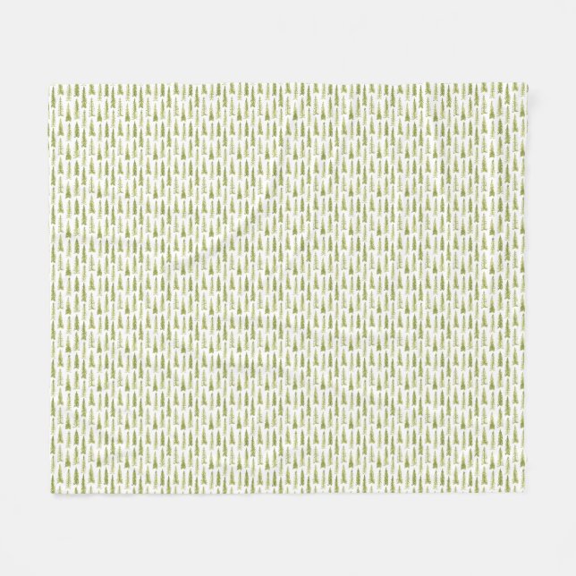 Couverture Polaire Forêt de pins (Devant (Horizontal))
