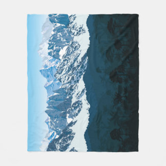 Couverture Polaire Forêt Rainforest des Andes : Jungle Vintage sans m