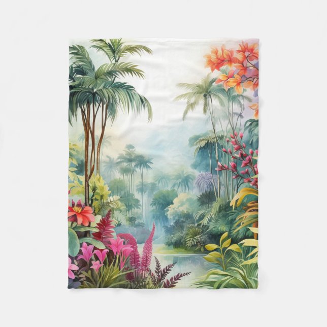 Couverture Polaire Forêt tropicale (Devant)