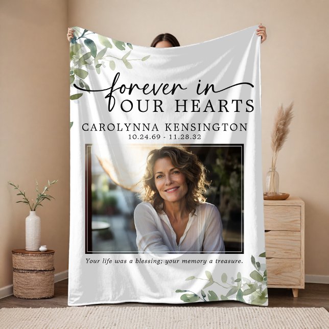 Couverture Polaire Forever in Our Hearts Memorial Keepsaké (Forever in Our Hearts Memorial Keepsake Fleece Blanket)
