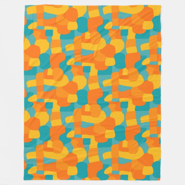 Couverture Polaire Formes Abstraites mosaïque 310722 (Devant)