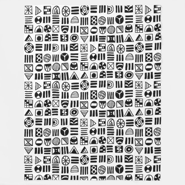 Couverture Polaire Formes Abstraites Motif 060617 (Devant)