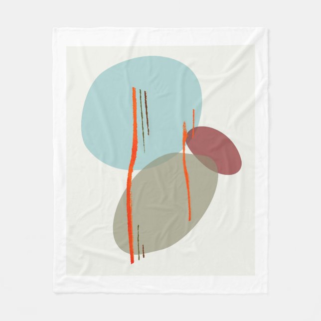 Couverture Polaire Formes Boho (Devant)