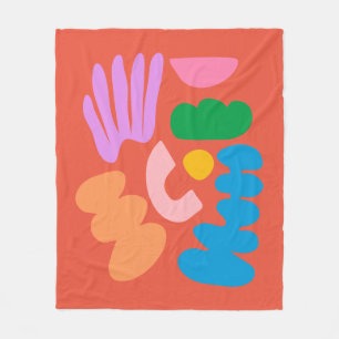 Couverture Polaire Formes géométriques Abstraites colorées