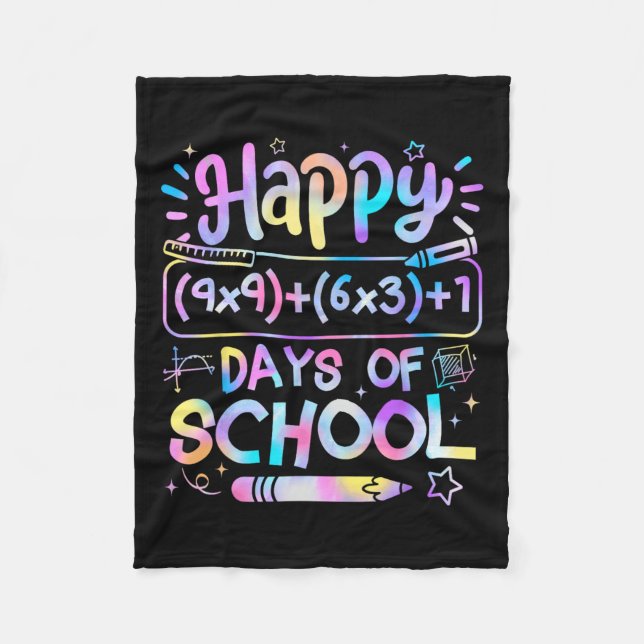 Couverture Polaire Formule Mathématique 100 Jours D'école Drôle Prof  (Devant)