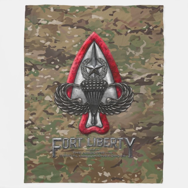 Couverture Polaire Fort Liberty Camo (Devant)