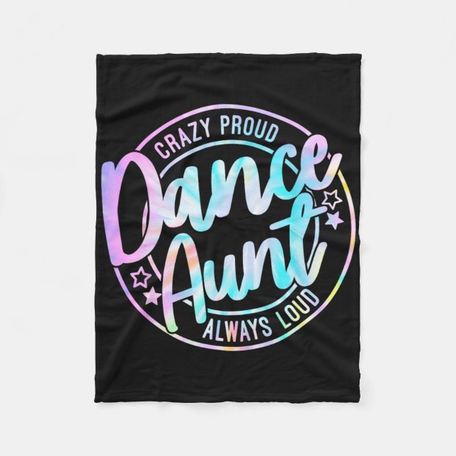 Couverture Polaire Fou Fier Tie Dye Danse Tante Danse Tante Danse Tan (Devant)