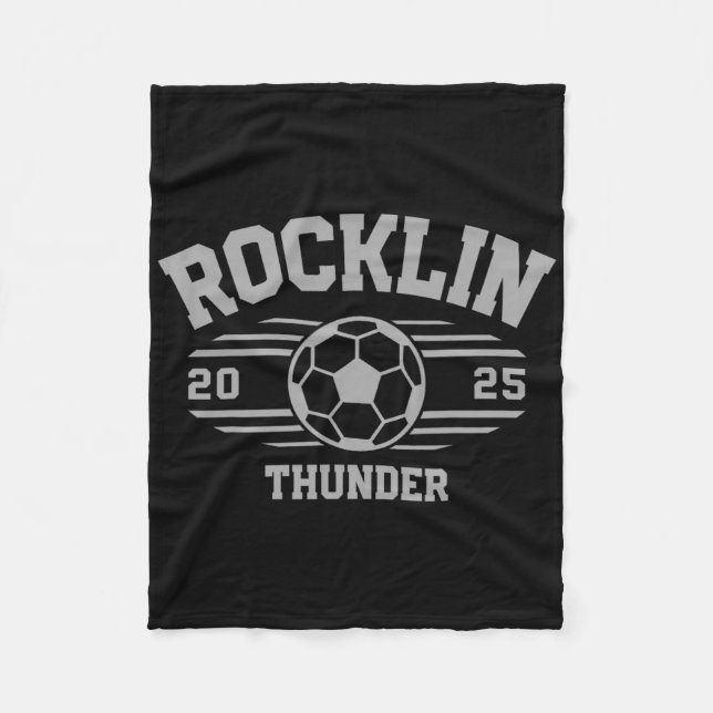 Couverture Polaire Foudre de Rocklin Soccer Byll 2025 Lycée  (Devant)
