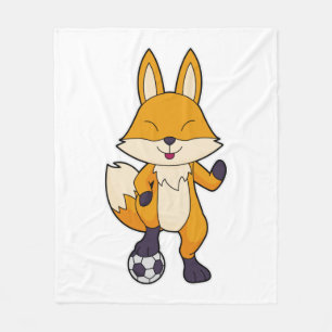 Couverture Polaire Fox Soccer player Soccer