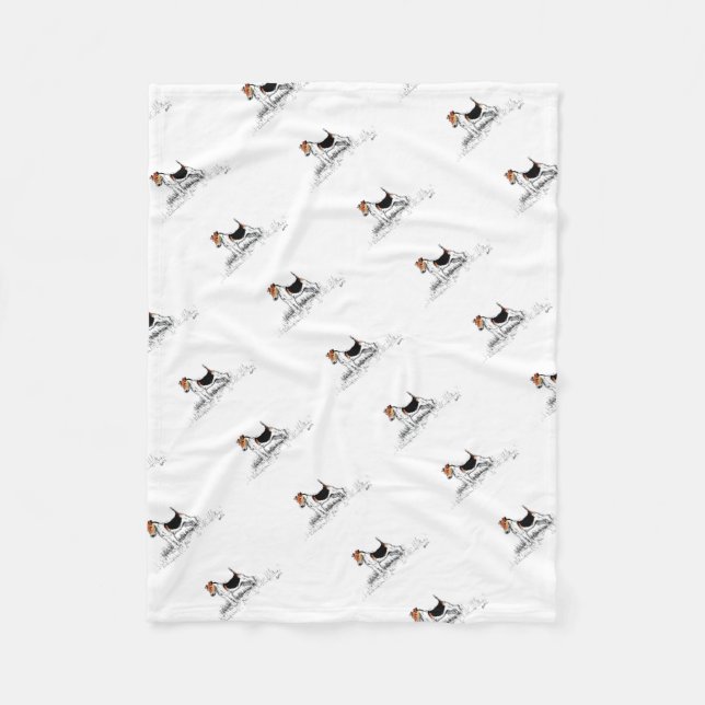Couverture Polaire Fox Terrier fier (Devant)