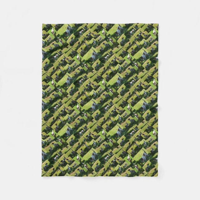 Couverture Polaire Fox Terrier Photo Collage, (Devant)