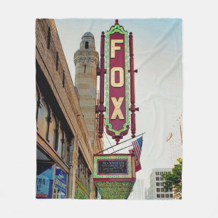Couverture Polaire Fox Theatre, Atlanta, Christmas,
