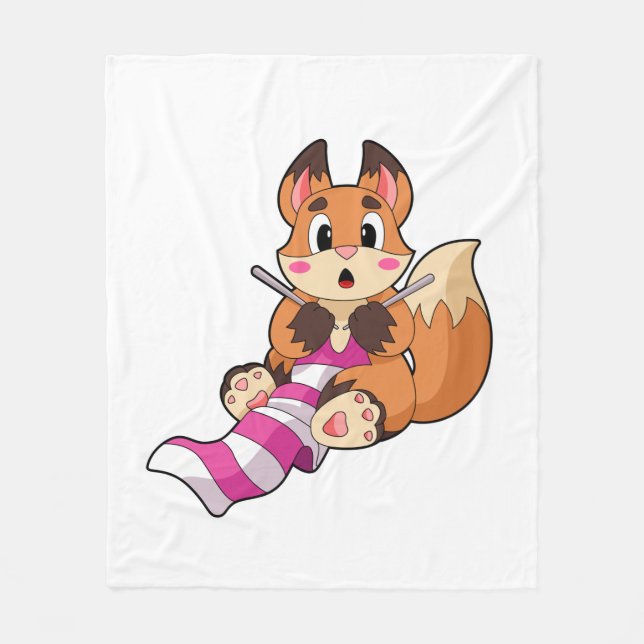 Couverture Polaire Fox with Scarf (Devant)