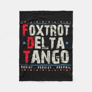 Couverture Polaire Foxtrots Delta Tangos Résistent Persister Prevail