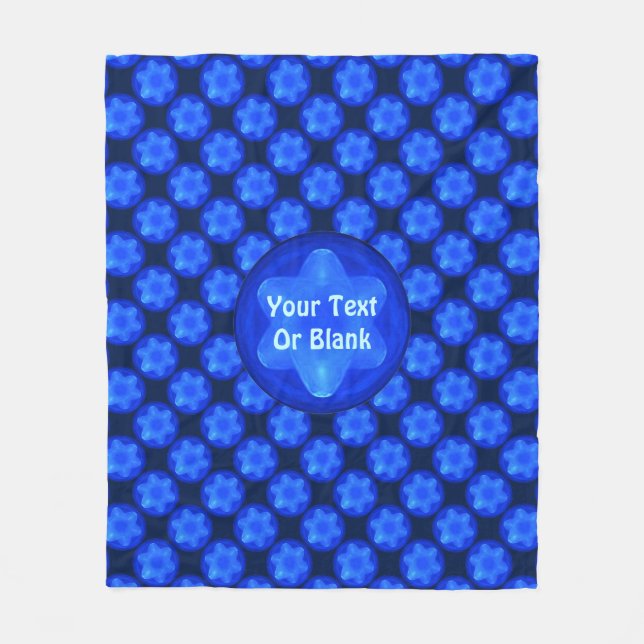 Couverture Polaire Fractal Bluestar (Devant)