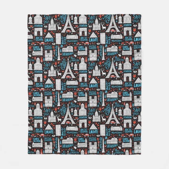 Couverture Polaire France| Motif des symboles (Devant)