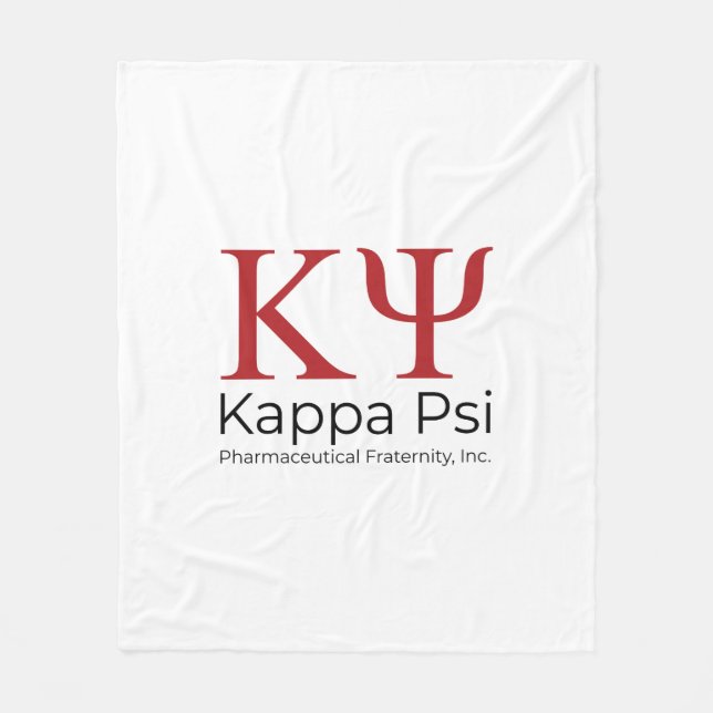 Couverture Polaire Fraternité pharmaceutique Kappa Psi (Devant)