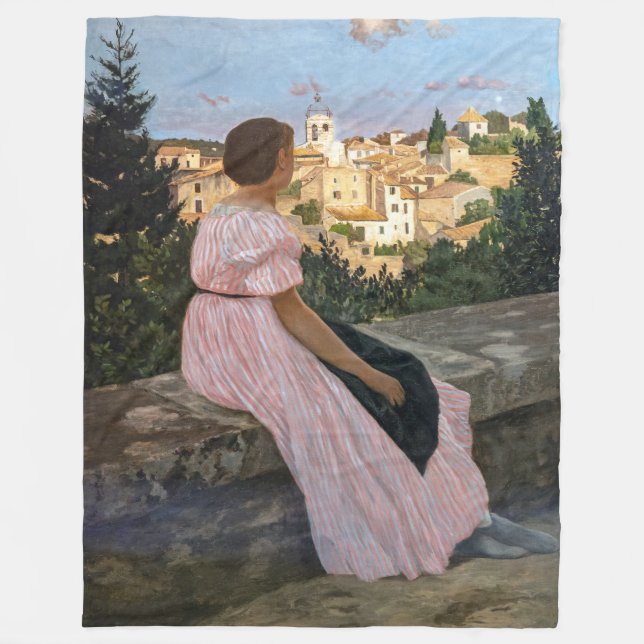 Couverture Polaire Frederic Bazille - La robe rose (Devant)