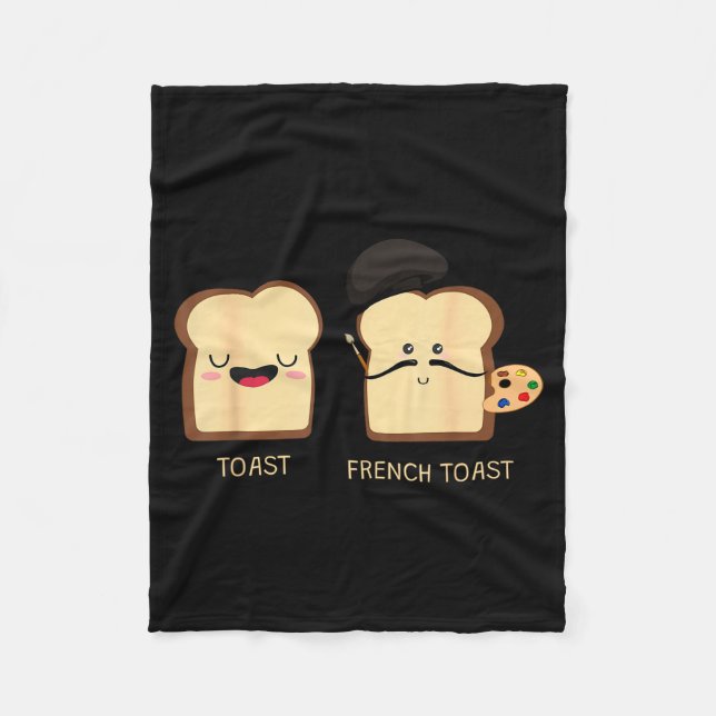 Couverture Polaire French Toast Funny Pun Novelty  (Devant)