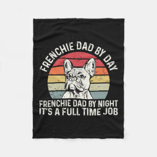 Couverture Polaire Frenchie Dog Citation Pour Votre Père Français