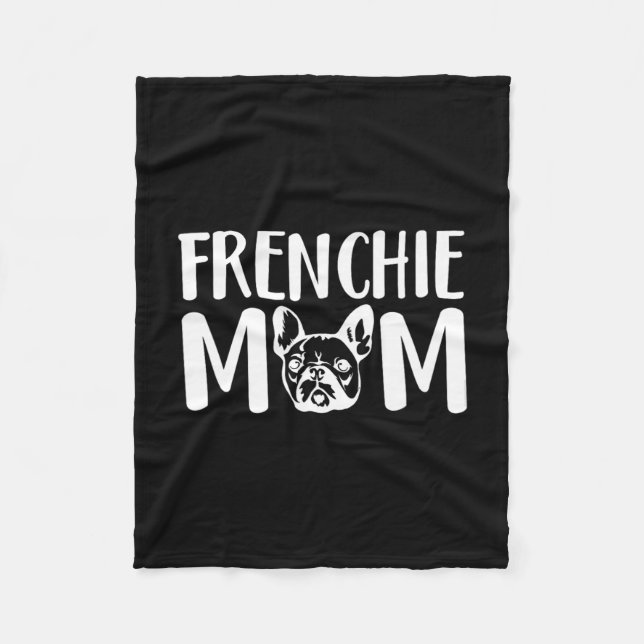 Couverture Polaire Frenchie Mom French Bulldog Propriétaire de animal (Devant)