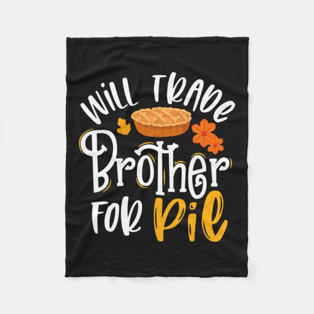 Couverture Polaire Frère De Commerce Pour Pie Fun Fall Thanksgiving (Devant)