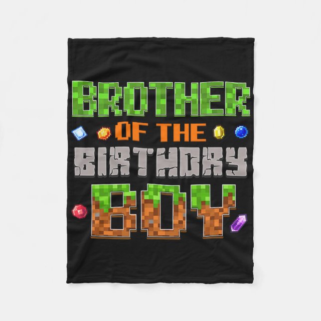 Couverture Polaire Frère du garçon d'anniversaire Vidéo de fête Joueu (Devant)