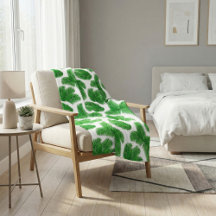 Fresh Green Palm Leaves Tropical Print