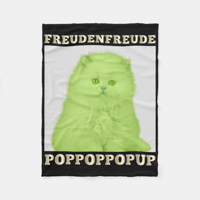 Couverture Polaire Freudenfreude Poppoppop up Feline Lover Chat (Devant)