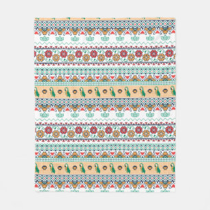 Couverture Polaire Frida Kahlo Patrón de Colores