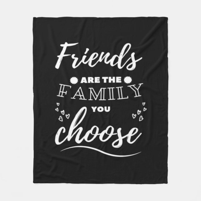Couverture Polaire Friends are the Family you choose Classic (Devant)