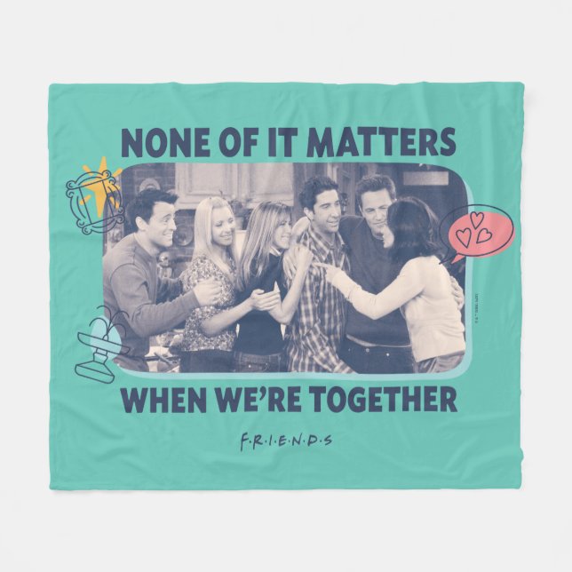 Couverture Polaire FRIENDS™ | Câlin de groupe (Devant (Horizontal))