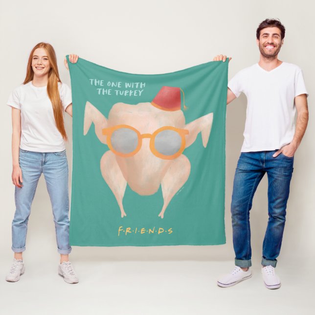 Couverture Polaire FRIENDS™ | Celui avec la dinde (En situation)