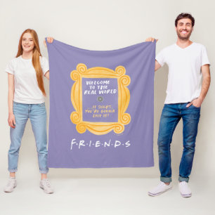 Couverture Polaire FRIENDS™ Citation Bienvenue dans le Monde Réel
