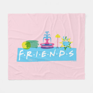 Couverture Polaire FRIENDS™   Logo avec icônes