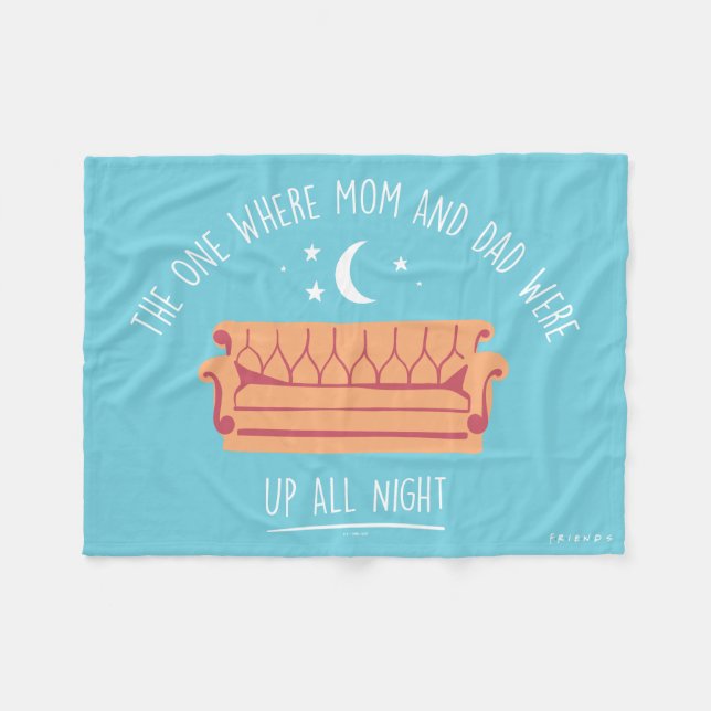 Couverture Polaire FRIENDS™ | Nuit blanche (Devant (Horizontal))