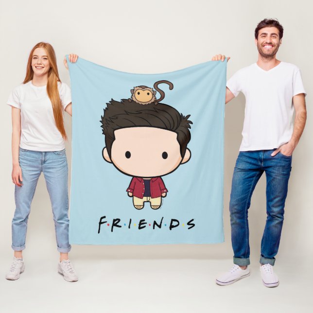 Couverture Polaire FRIENDS™ | Ross Chibi (En situation)