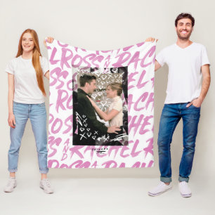 Couverture Polaire FRIENDS™ Ross Et Rachel Doodled Hearts