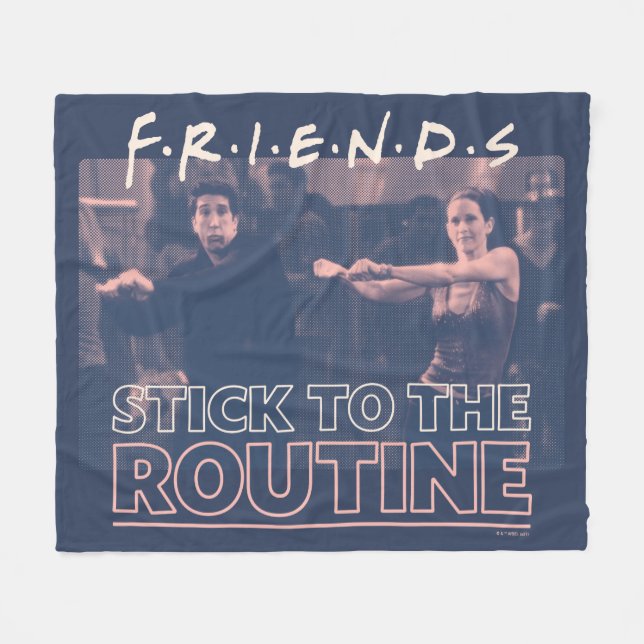 Couverture Polaire FRIENDS™ | S'en tenir à la Routine (Devant (Horizontal))