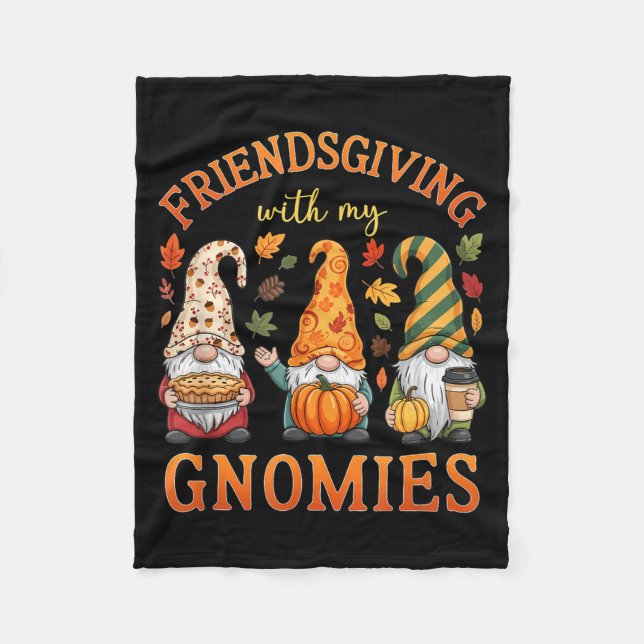 Couverture Polaire Friendsgiving With My Gnomies Friends Thanksgiving (Devant)