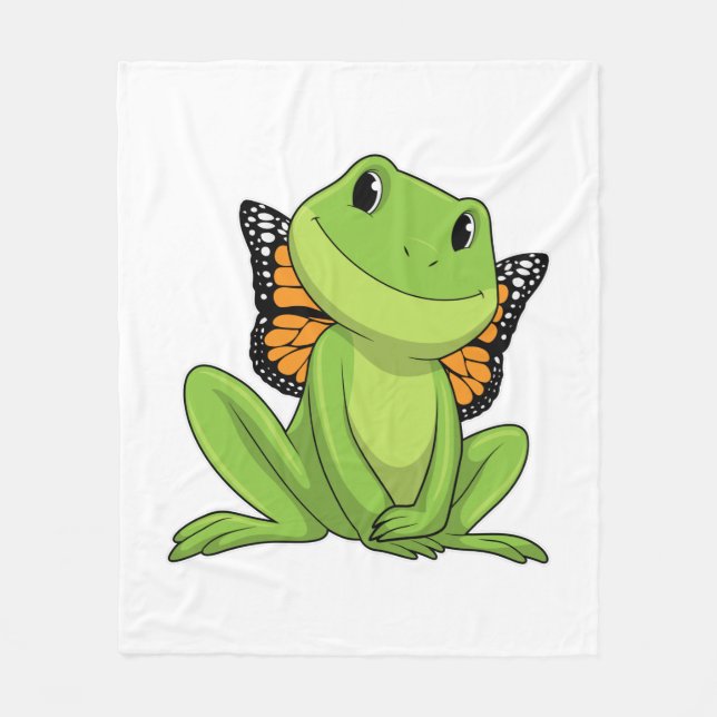 Couverture Polaire Frog with Butterfly (Devant)